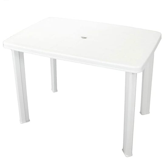 Praktyczny stół ogrodowy Imelda - biały 72x101x68 Elior