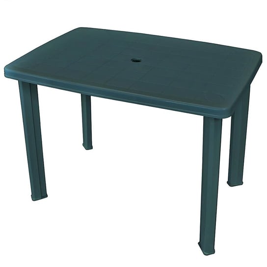 Praktyczny stół ogrodowy Imelda - zielony 72x101x68 Elior