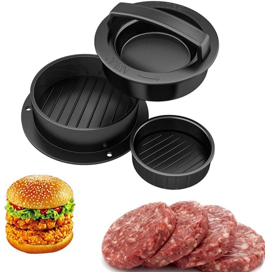 Praska forma do hamburgerów kotletów + Farsz Do Burgerów GRILLI 77759 Inna marka