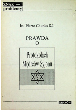 Prawda o protokołach mędrców Syjonu Charles Baudelaire