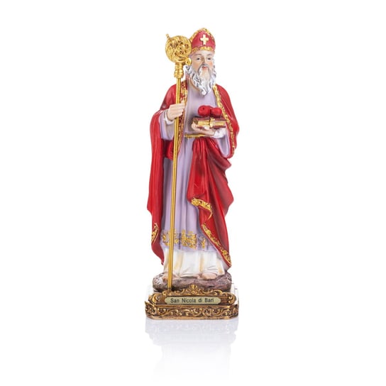 Prawdziwy Św. Mikołaj Z Miry | Piękna Figurka Świętego Mikołaja Biskupa |  Ręcznie Malowana | Święty Patron Dzieci Święte Miasto
