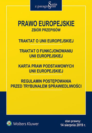 Prawo Europejskie Zbiór Przepisów Opracowanie Zbiorowe Książka W Empik 9711