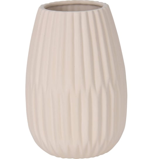 Prążkowany wazon ceramiczny, 20 cm Home Styling Collection