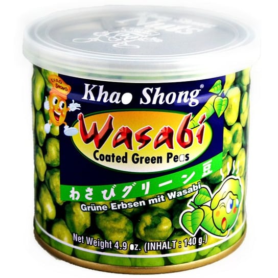 Prażony zielony groszek z wasabi 140g - Khao Shong Khao Shong