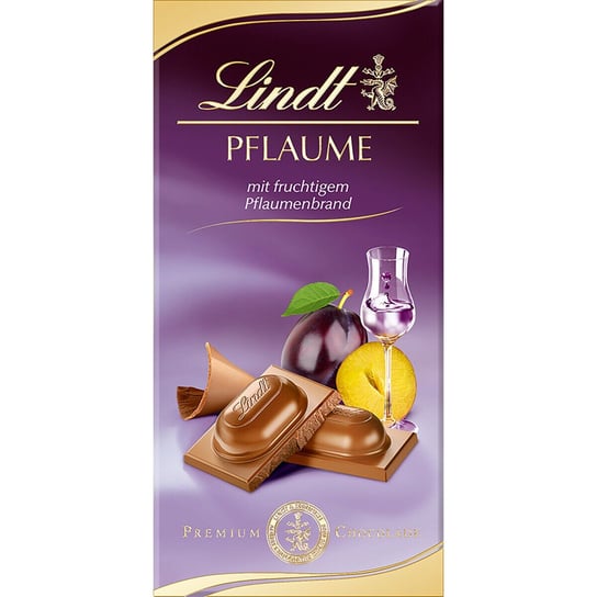 Premium LINDT Pflaume czekolada z likierem śliwkowym 100g Lindt