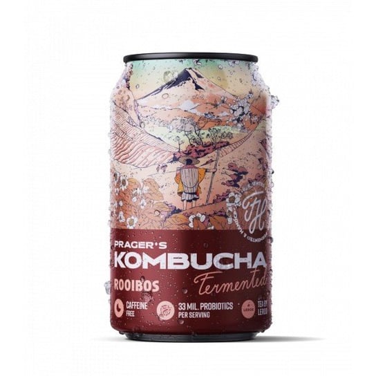 Premium Rosa Kombucha Rooibos 330 ml Premium Rosa