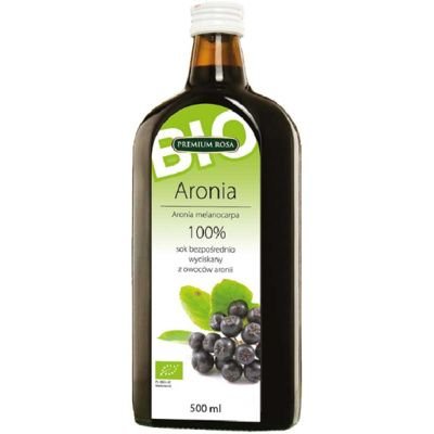 Premium Rosa, Sok bio 100% bezpośrednio wyciskany, Aronia, 500 ml Premium Rosa