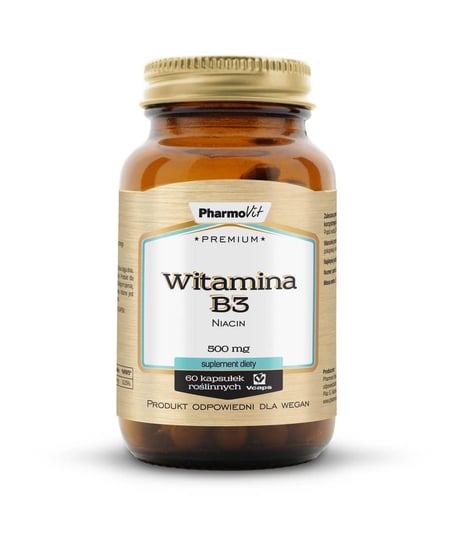 Premium Witamina B3 Pharmovit, suplement diety, 60 kapsułek Pharmovit