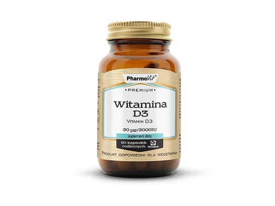 Premium Witamina D3 Pharmovit, suplement diety, 60 kapsułek Pharmovit