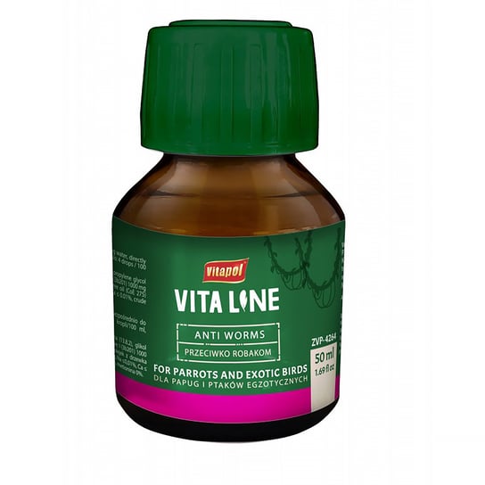 Preparat dla ptaków egzotycznych przeciwko robakom Vitaline 50 ml Inna marka