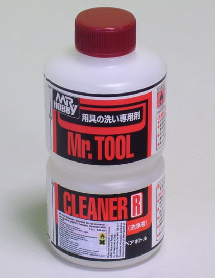 Preparat do czyszczenia aerografu, pędzli i narzędzi modelarskich Mr. Tool Cleaner, 250 ml MR.Hobby
