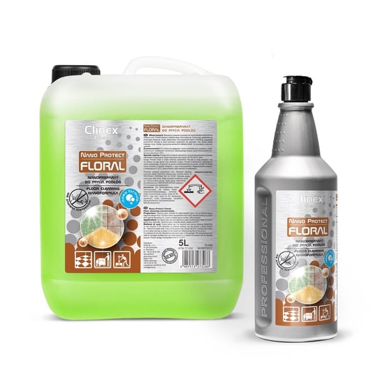 Preparat do mycia podłóg CLINEX Nano Protect Floral CL77334, 5 l Clinex