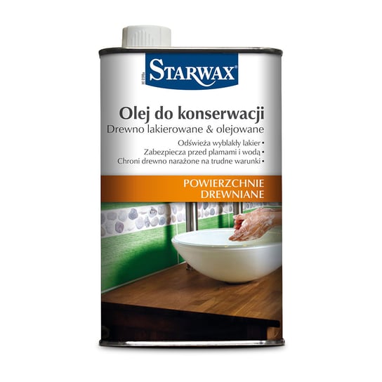 Preparat ochronny do drewna lakierowanego i olejowanego Starwax, 500 ml Starwax