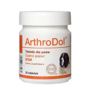 Preparat wspierający prawidłowe funkcjonowanie stawów u psów DOLFOS ArthroDol, 30 tabletek Dolfos