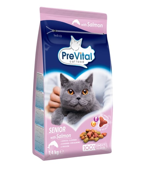 PreVital dla kotów Senior Z Łososiem 1,4Kg Prevital