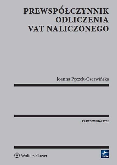 Prewspółczynnik odliczenia VAT naliczonego Pęczek-Czerwińska Joanna