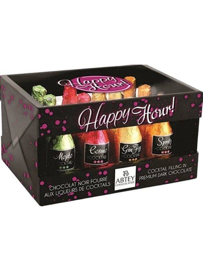 PREZENT BUTELECZKI CZEKOLADOWE Z DRINKIEM SPRITZ MOJITO GIN NADZIENIEM ALKOHOLOWYM HAPPY HOUR ABTEY 155G Inny producent