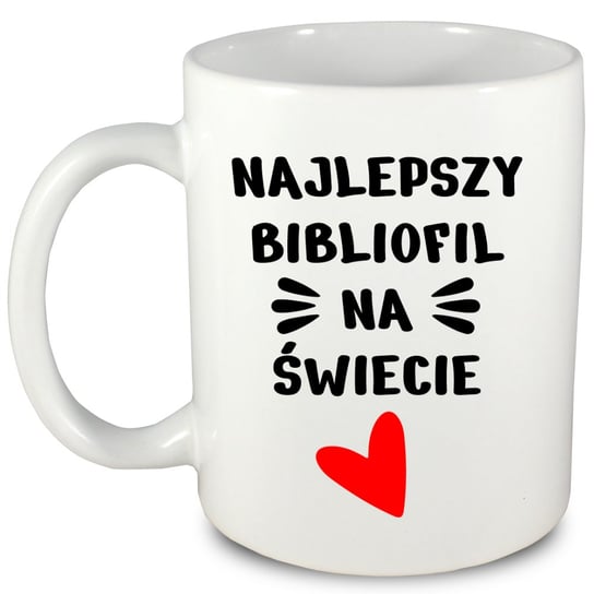 Prezent dla bibliofila, kubek bibliofil, książki, czytanie + imię, 3 Inna marka