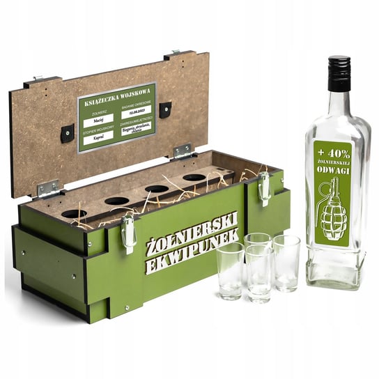 Prezent dla żołnierza na Urodziny 18-99 Zestaw na alkohol dla Taty Kolegi CoolProject
