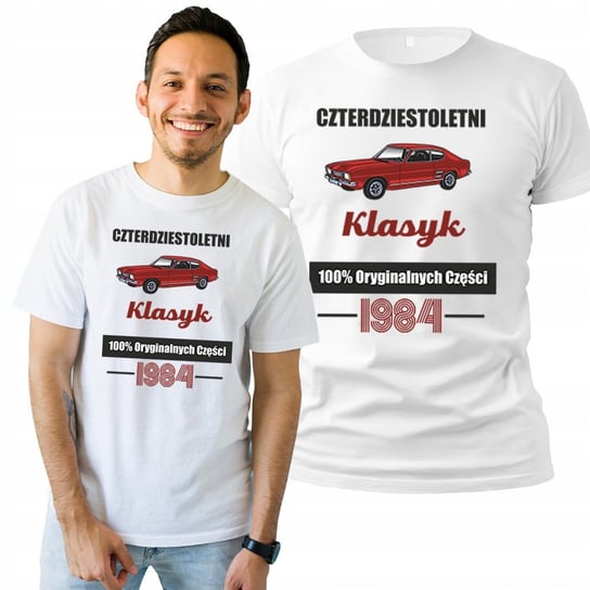 Prezent na 30 40 Urodziny Dla Męża Chłopka Taty T-Shirt Koszulka Męska XL Plexido