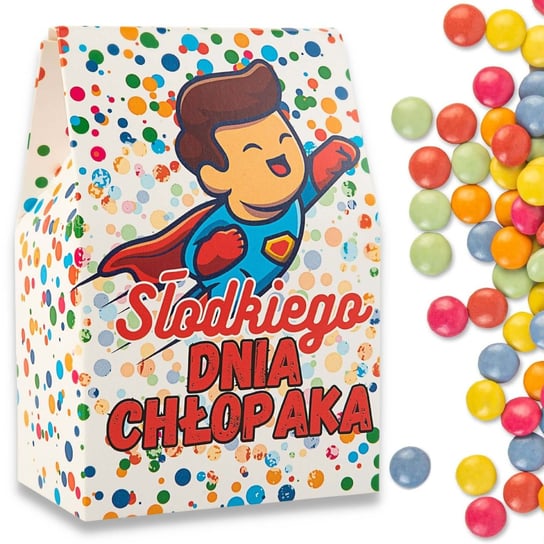 Prezent Na Dzień Chłopaka Pudełko Draże Cukierki Kolorowe Upominek 120 G Inna marka