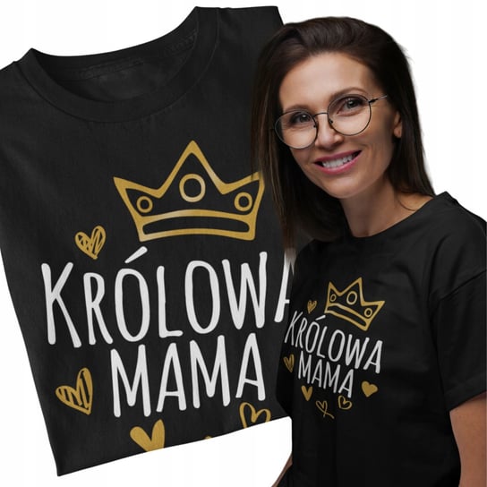 Prezent na Dzień Mamy Koszulka z nadrukiem Królowa Mama XS / Aradena Aradena