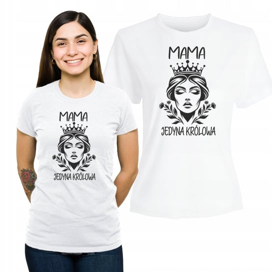 Prezent na Dzień Mamy Matki Koszulka Damska Nadruk Bawełniany T-shirt L Plexido