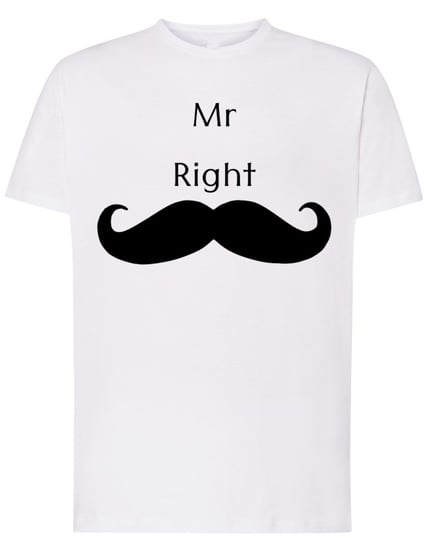 Prezent T-Shirt męski Mr Right dla Par r.M Inna marka