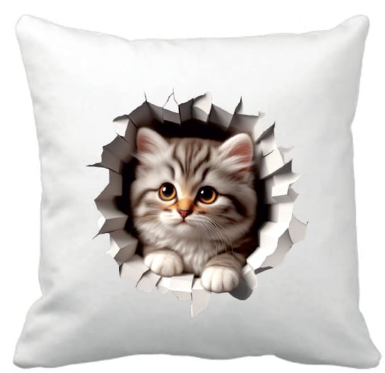 Prezent Upominek Kot Koty Poduszka Dla Miłośnika Kotów 40 X 40 Cm Inna marka