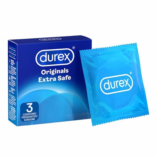 Prezerwatywy - Durex Originals Extra Safe Condoms, Wyrób medyczny, 3 Szt Durex