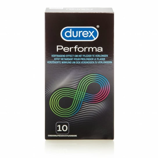 Prezerwatywy Opóźniające - Durex Performa Condoms, Wyrób medyczny, 10 Szt Durex