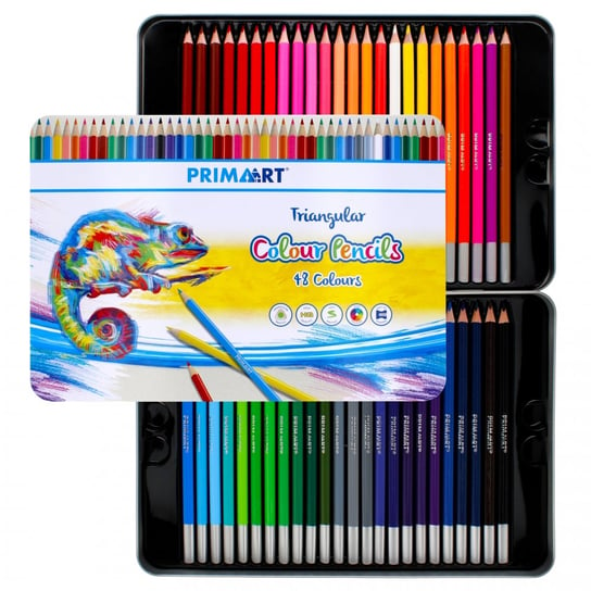 Prima Art, Kredki ołówkowe 48 Kolorów Trójkątne Prima Art 490933 Prima Art