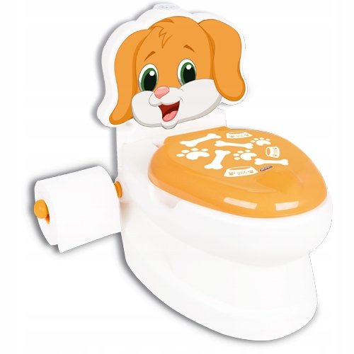 Primabobo, Nocnik interaktywny DOG ze spłuczką, biały Primabobo
