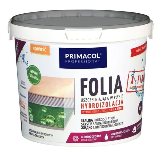 Primacol Folia W Płynie X-Fibre 1,5 Kg Mega Mocna Elastyczna Hydroizolacja Primacol