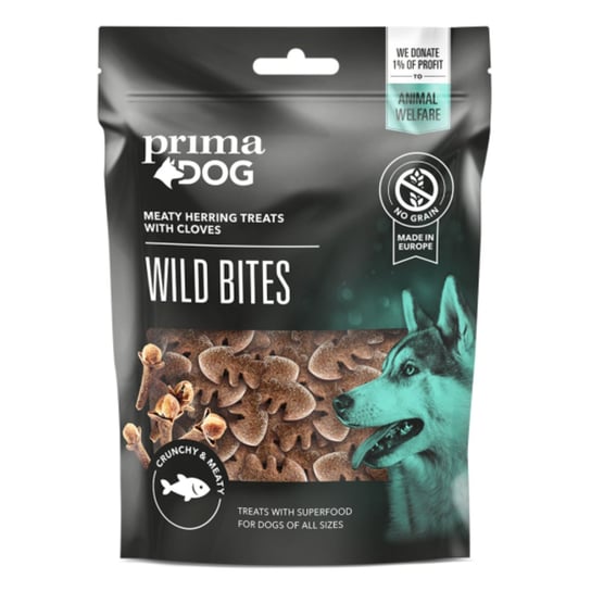 Primadog Wild Bites Bez Zbóż Przekąski Psa 55% Ryb Śledź 100G Inna producent