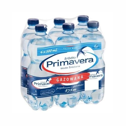 Primavera woda źródlana gazowana 6 x 500 ml Inna marka