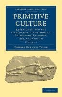 Primitive Culture, Volume 1: Researches Into the Development of Mythology, Philosophy, Religion, Art, and Custom Tylor Edward Burnett