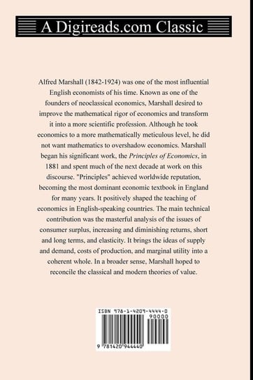 Principles of Economics Marshall Alfred