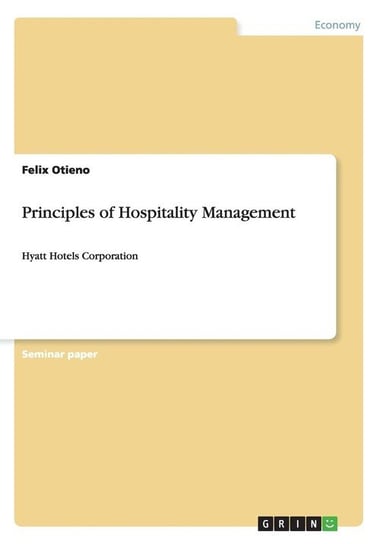 Principles of Hospitality Management Otieno Felix
