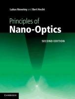 Principles of Nano-Optics Novotny Lukas