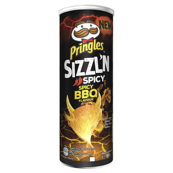 Pringles Sizzln 160g Spicy BBQ Pringles