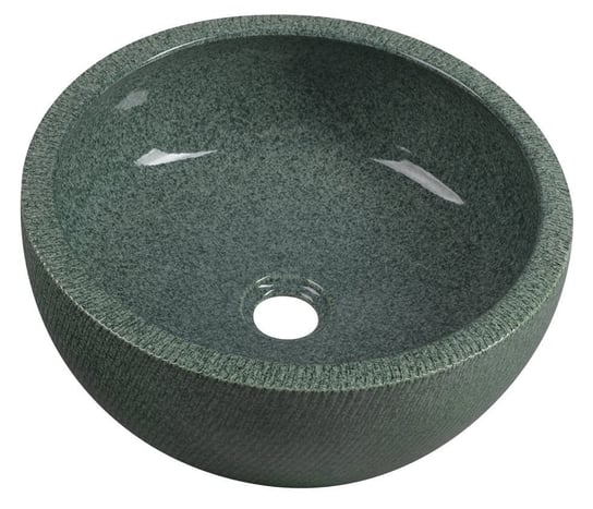 PRIORI umywalka ceramiczna nablatowa Ø 42 cm, zielony Inna marka