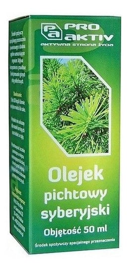 Pro Aktiv, Olejek Pichtowy Syberyjski, 50 ml Pro Aktiv