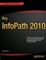 Pro InfoPath 2010 Janus Philo, Stoupa Hilary, Collins Mark