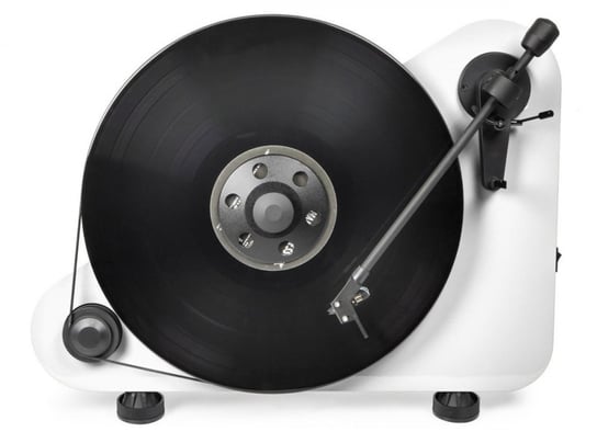 Pro-Ject VTE BT R OM5e Niekonwencjonalny pionowy gramofon z łącznością Bluetooth, biały Pro-Ject