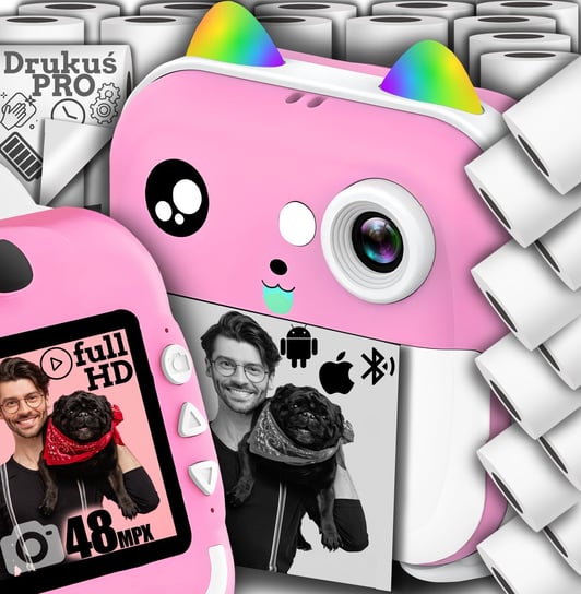 PRO MINI DRUKARKA TERMICZNA APARAT NATYCHMIASTOWY + 23 ROLKI DODATKOWO NETBUY