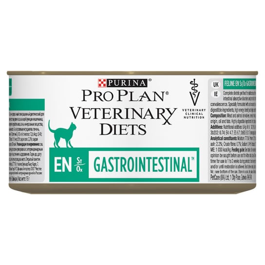 PRO PLAN Veterinary Diets EN St/Ox Gastrointestinal Karma dla kotów 195 g Purina