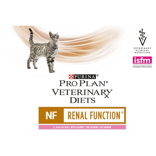 PRO PLAN Veterinary Diets NF Renal Function Karma dla kotów Łosoś 10 x 85 g Purina