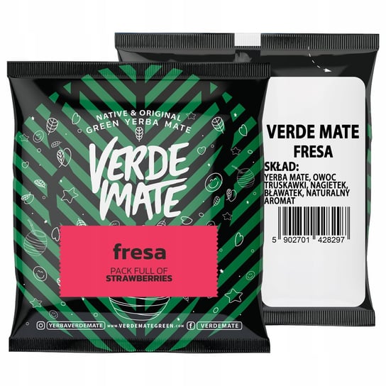 Próbka Yerba Verde Mate Green Fresa Truskawka 50g Verde Mate