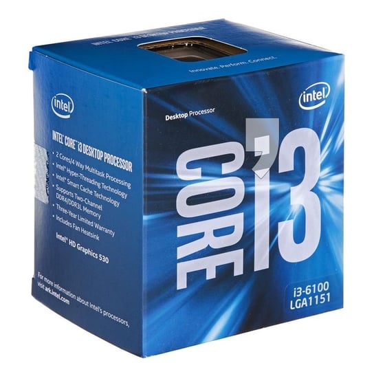 Procesor INTEL Core i3 6100, 3.7 GHz, 3 MB, Socket - 1151 Intel
